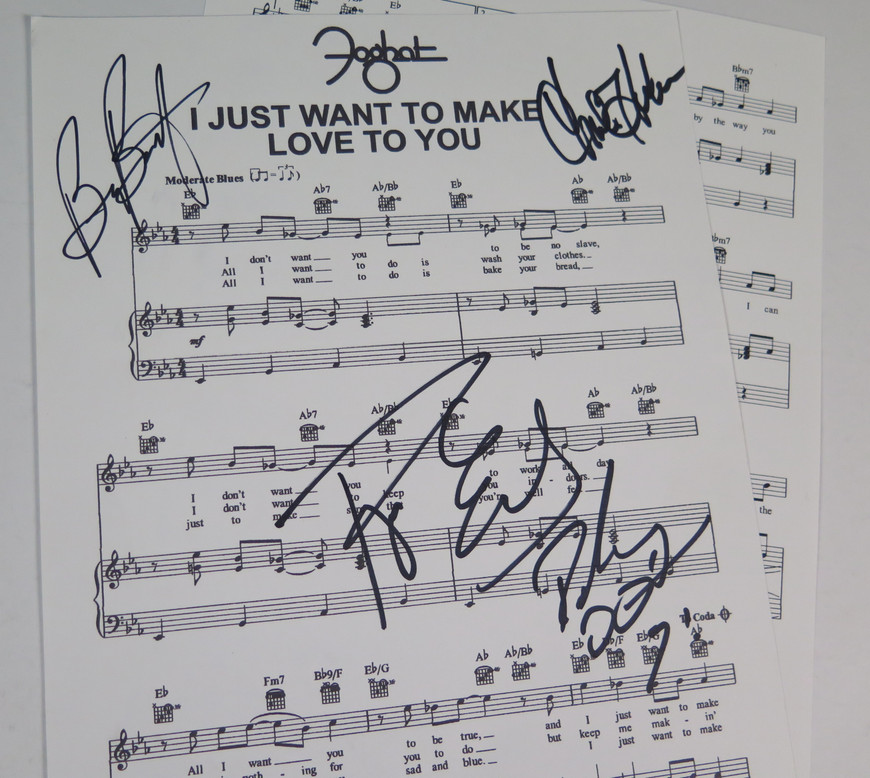 I Just Want To Make Love To You - Foghat (Signed Book)